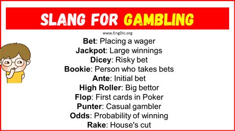 slang term bet|betting terms and phrases.